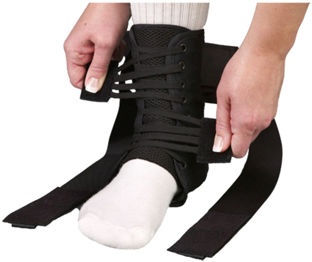 Med Spec ASO Ankle Stabilizer Orthosis Speed Lacer, Black, XX-Large ...