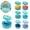 05B(Random), variant on Giant Dumpling Squish-y, 3.9 Inch Jumbo Dumpling Stress Ball, Dumplings Squish-y Large Anxiety Relief Fidget Toy, Soft Squeeze Decompression Dough, Sensory Toys for Autism
