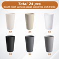 thumbnail image 3 of Vasos de plástico HEYCOME, 24 piezas, 591 ml, libres de BPA, apilables, 3 of 7