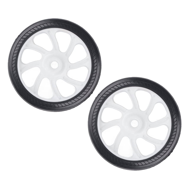 Air Compressor Wheel Replacement Part, Rugged Construction 2PCS ABS and Rubber Air Compressor Wheel Portable for Industry