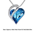 thumbnail image 3 of Collar con colgante de corazón Sonducket gargantilla de cristal joyería fiesta de disfraces Azul Type1 NO1, 3 of 6