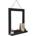 thumbnail image 3 of Sfugno Wall Mirror with Shelf, 20 x 16 inch Wall Mirror Hanging for Bathroom, Vanity, Bedroom, Entryway, Living Room(Black), 3 of 7