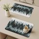 thumbnail image 1 of Fiudx Ofertas relámpago del día, solo en línea Mantel individual de cuero estilo bosque de alta calidad, mantel de mesa con aislamiento de alta calidad, mantel de mesa de tamaño pequeño, 1 of 5