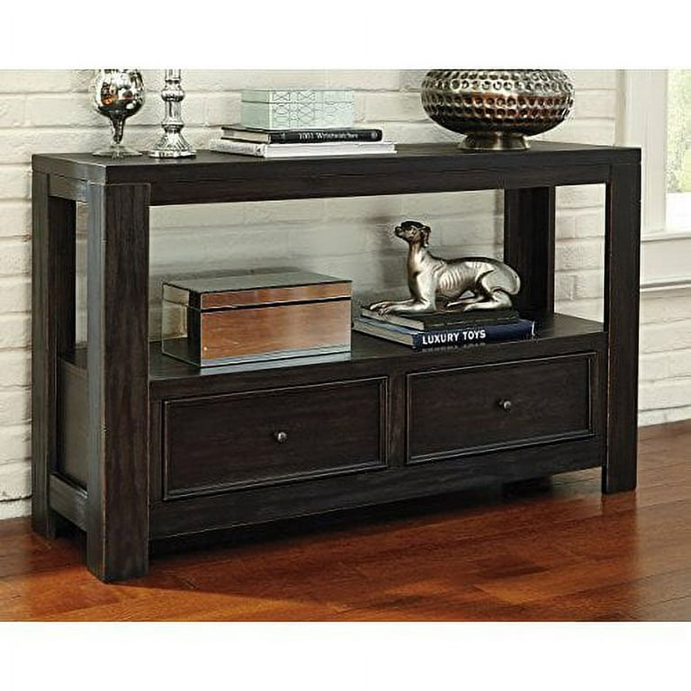 Gavelston Sofa Table Rubbed Black