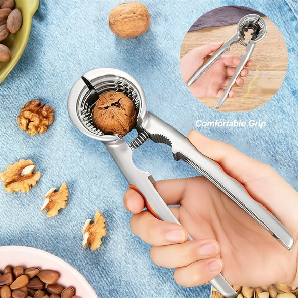 Food Clips for Kitchen Use Durable Aluminum Walnut Plier Opener with - Grip for Convenient Nut Handling and Holiday Cooking