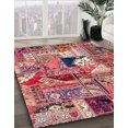 thumbnail image 2 of Ahgly Company Indoor Rectangle Abstract Dark Salmon Pink Patchwork Area Rugs, 8' x 12', 2 of 6
