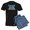 With Blue Strpe Pant, variant on CafePress - Pop Pop: The Man Men's Dark Pajamas - Men's Dark Loose Fit Cotton Pajama Set