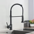thumbnail image 3 of Senlesen Matte Black Kitchen Sink Faucet Single Handle Pull Down Sprayer Mixer Tap, 3 of 12