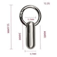 thumbnail image 3 of Jinsinto Waterproof Pill Container Keychain Holder Bottle Container Keepsake Box,1pc, 3 of 5