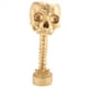 thumbnail image 3 of 2X Juego de Macetero de Calavera de Resina y Soporte para Lomo, Maceta de Calaveras de Poliresina, DecoracióN de Halloween, Flor de Cabeza de Calavera Retro, Dorado, 3 of 4