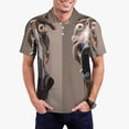 thumbnail image 1 of Fotbe Funny Horse Faces Expressions Camiseta Polo de Golf para Hombre con Estampado – Camisa Deportiva Transpirable con Cuello Abotonado-XX-Large, 1 of 6