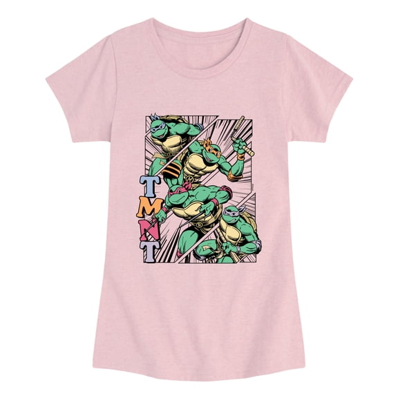 Teenage Mutant Ninja Turtles - Femme Comic Girls' Fitted Short Sleeve Graphic T-Shirt
