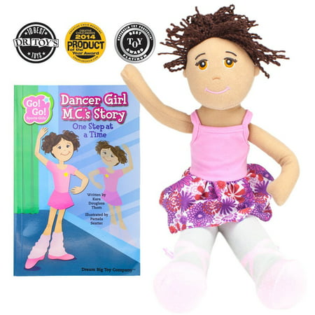 Dancer Girl M.C. Read & Play Doll and Book Set by Go! Go! Sports Girls, Enchanting multicultural plush dolls that encourage young women to be the very best they can.., By Go Go Sports (Best Sports For Girls)