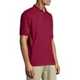 thumbnail image 4 of Hanes Men's EcoSmart Short Sleeve Jersey Polo Shirt, 4 of 6
