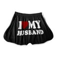 thumbnail image 4 of UTSJKR Booty Shorts for Women Naughty Letter Printed Yoga Dance Gym Workout Running Active Hot Shorts Lounge Wear Pajama Shorts Black M, 4 of 5
