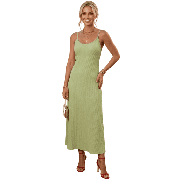 Vestido De Mujer Midi Casual Stretch Para Diario Y Salida
