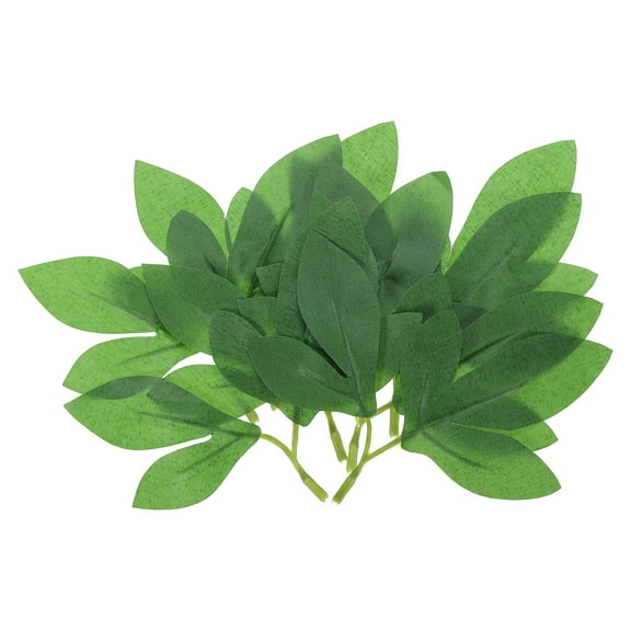 Uxcell 4.72x4.72" Artificial Silk Peony Leaf, 40 Pcs Artificial Green Dual Fake Leaves Crafts for DIY Wedding Bouquets