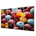 thumbnail image 2 of Designart "Art Candy Colorful Pop art painting I" Food & Beverage Metal Wall Art Set, 2 of 5