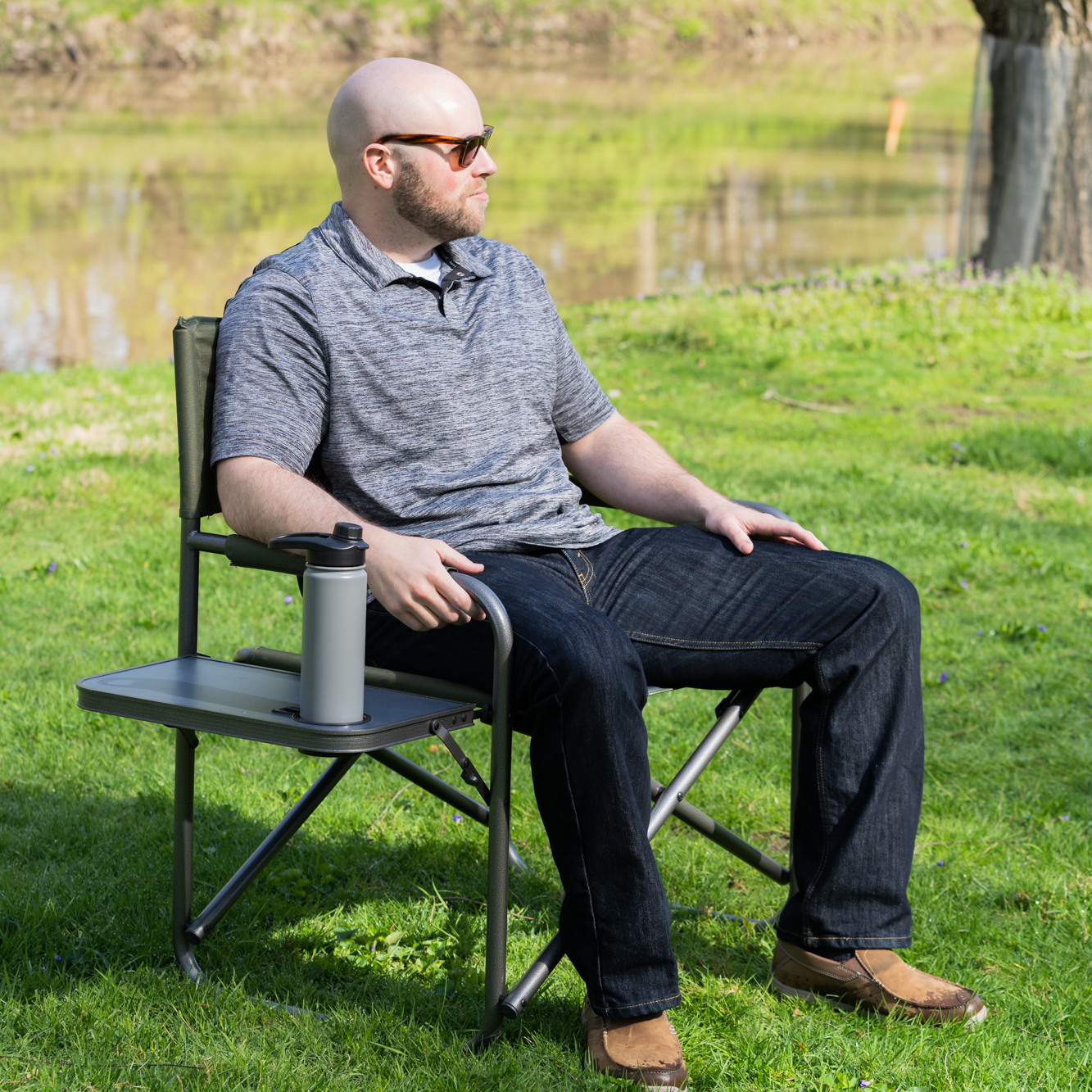 Ozark Trail Director Camping Chair, Green, Adult