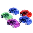 thumbnail image 4 of 25 piezas de simulación de coches de plástico con retroceso, minimodelos de coches de juguete para niños, juguetes de aprendizaje temprano con fricción (color aleatorio), 4 of 5