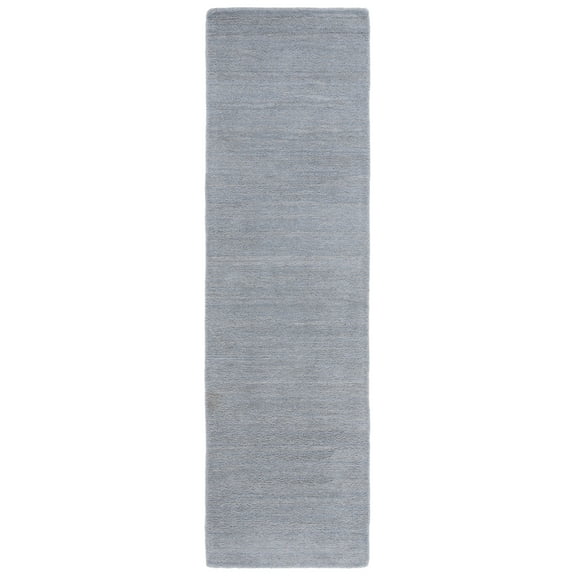 SAFAVIEH Himalaya Rachelle Solid Wool Runner Rug, Grey, 2'3" x 16'
