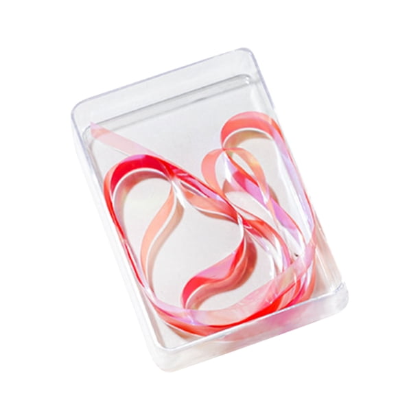 Pegatinas transparentes para decoración de uñas con papel de caramelo