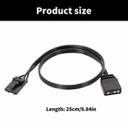 RGB Hub Adapter Cable 4Pin To 3Pin Converter For Corsair RGB HUBs Lian Li Strimer Plus Lighting Node Core Fan Device