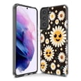 thumbnail image 3 of MUNDAZE Samsung Galaxy S20 Ultra Cute Smiley Face White Daisies Double Layer Phone Case Cover, 3 of 5