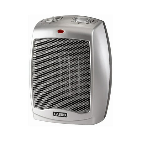 Lasko Electric Ceramic Heater, 1500W, Silver,