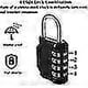 thumbnail image 3 of Combination Padlock Heavy Duty Combination Lock - 4 Digit Combination Lock For Gym, School, Garage, 3 of 4