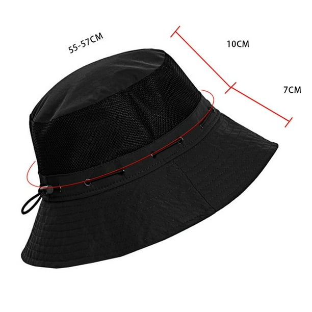 nsendm Male Hat Adult Bucket Hat 58 Men Sun Hat Wide Brim Beach Hat  Adjustable Bucket Hat Summer Hats Garden Hat Men(Army Green, One Size)