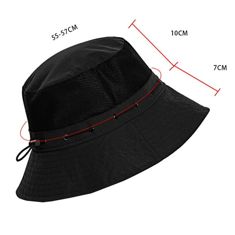 LBECLEY Men Summer Hat Women Sun Hat Wide Brim Beach Hat Adjustable Bucket  Hat Summer Hats Designer Hats for Women Hats for Men Women Dark Gray One  Size 