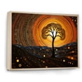 thumbnail image 3 of Designart "African Acacia Tree in Desert Landscape II" Extra Large Floral Framed Wall Art - Global Black Tree African Entryway Framed Wall Art, 3 of 7