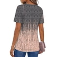 thumbnail image 6 of Fantaslook Womens Blouses Dressy Casual Tops Summer Short Sleeve V Neck Shirts Business Work Blouses, 6 of 10