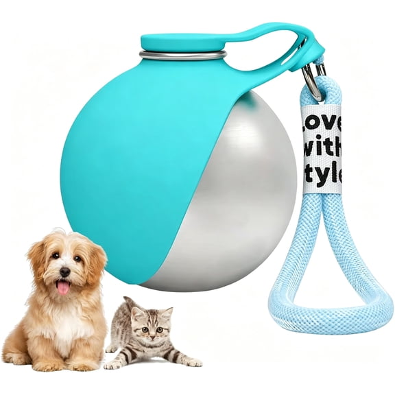 Dog Water Bottle,Dog Water Bottle Portable,2 In 1 Dog Water Bottle With Built-In Bowl,10 Oz Pet Water Dispenser for Small & Medium Dogs Cats, Walking, Hiking & Outdoor Travel