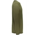 thumbnail image 4 of Augusta Sportswear B25734645 Super Soft-Spun Polyester Long Sleeve T-Shirt, Olive - Large, 4 of 5
