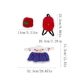 thumbnail image 3 of AZXY Back‑to‑School Porch Goose Outfits, Porch Goose Clothes, 23" Goose Costume Dress for Cement & Plastic Porch Goose Statue, Seasonal Duck Clothes, Outdoor Yard Lawn Garden Porch Statue Decor, 3 of 6