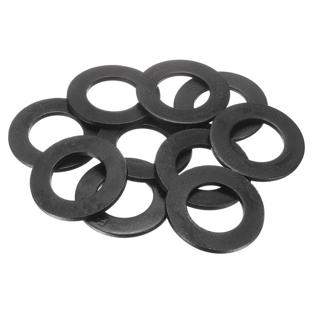 10 Pcs Rondelles Plates Noires 1-1/8 Pouces, Diamètre Extérieur 56mm, 45 Rondelles en Métal pour Vis et Boulons