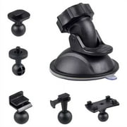 Dash Camera Suction Cup Mount, Dashcam Mounts Holder with 5 Flexible Joints for Windshield & Dashboard Compatible with Car DVR & GPS