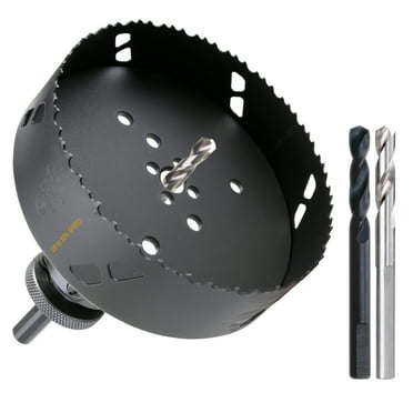 WOWSUPM 6-3/8 in, High-Speed Steel, Heavy Duty, Bi-Metal Hole Saw Cutter