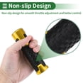 thumbnail image 4 of Unique Bargains 7/8" 22mm 15/16" 24mm Motorcycle Hand Grips Cover Kit Aluminum Alloy,Rubber Handle Bar Throttle Grips Gold Tone 1 Set, 4 of 7