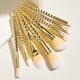 thumbnail image 4 of Kit de 8 pinceles de maquillaje para cejas, sombras de ojos, polvos y labios., 4 of 5