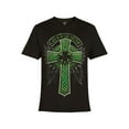 thumbnail image 4 of Saint Patrick's Day Men's and Big Men's Celtic Cross Graphic Tee by Way to Celebrate, Sizes XS-3XL, 4 of 5