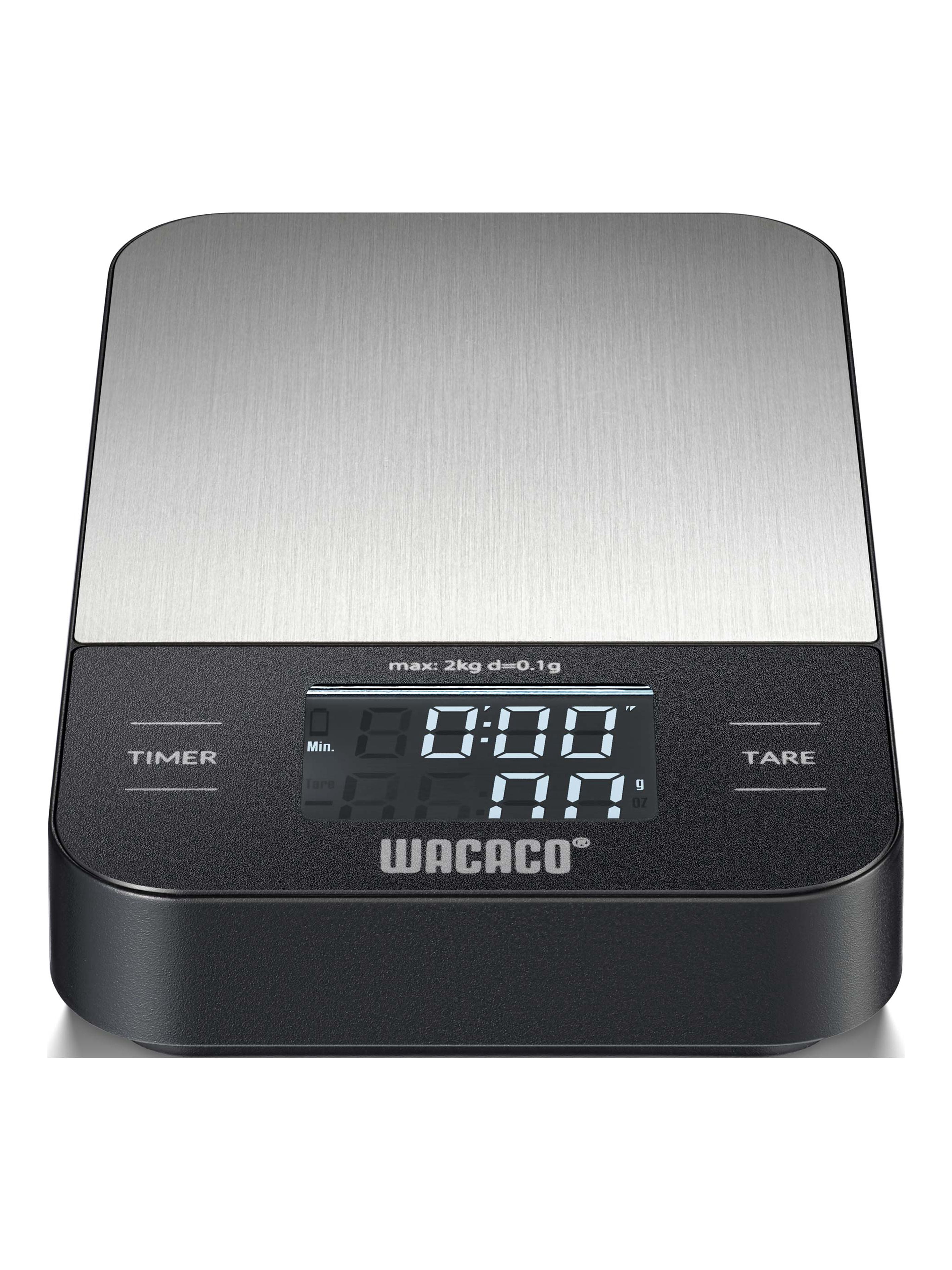 Wacaco Exagram Scale-Coffee Scale With Timer, 0.1g Precise Graduation, Pocket Size with Silicone Pad (No Batteries)