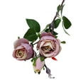 thumbnail image 2 of Flores de tacto real, rosa de imitación sin riego, rosa artificial de un solo tallo, centro de mesa para comedor, perfecta para la sala de estar, la oficina, la decoración del hogar, 2 of 8