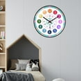 thumbnail image 4 of reloj de pared Reloj De Pared De 12 '' Analógico De Cuarzo Silencioso Para Decoración Del Hogar, Forma De Flor Para Padres Magideal reloj de pared, 4 of 6