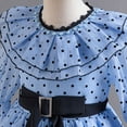 thumbnail image 5 of Girls Retro Polka Dot Dress Long Sleeve Wedding Princess Maxi Boho Dress 3-9 Year, 5 of 7