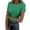 Green, variant on Women Summer Tops Women Short Sleeve Tops Crewneck Rib Knit Slim Fit Shirts Basic Tee 2025 Summer Casual T Shirt Trendy Clothes Floral Print Long Sleeve Blouse Soft Long Shirt Casual for Red M