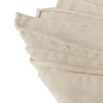 thumbnail image 3 of Jacob Alexander Linen Handrolled 15" x 15" Pocket Square Hanky - Tan, 3 of 6