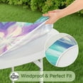 thumbnail image 5 of Tie Dye Pattern Round Fitted Tablecloth with Elastic Edge,Dining Table Cover Waterproof,Outdoor Round Tablecloth for Camping,Dining,Indoor and Outdoor, 5 of 7